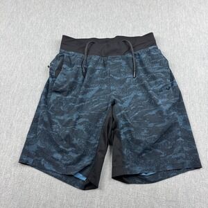 Lululemon Shorts Mens Small Blue Black T.H.E. Luxtreme Liner 9" Athletic Running